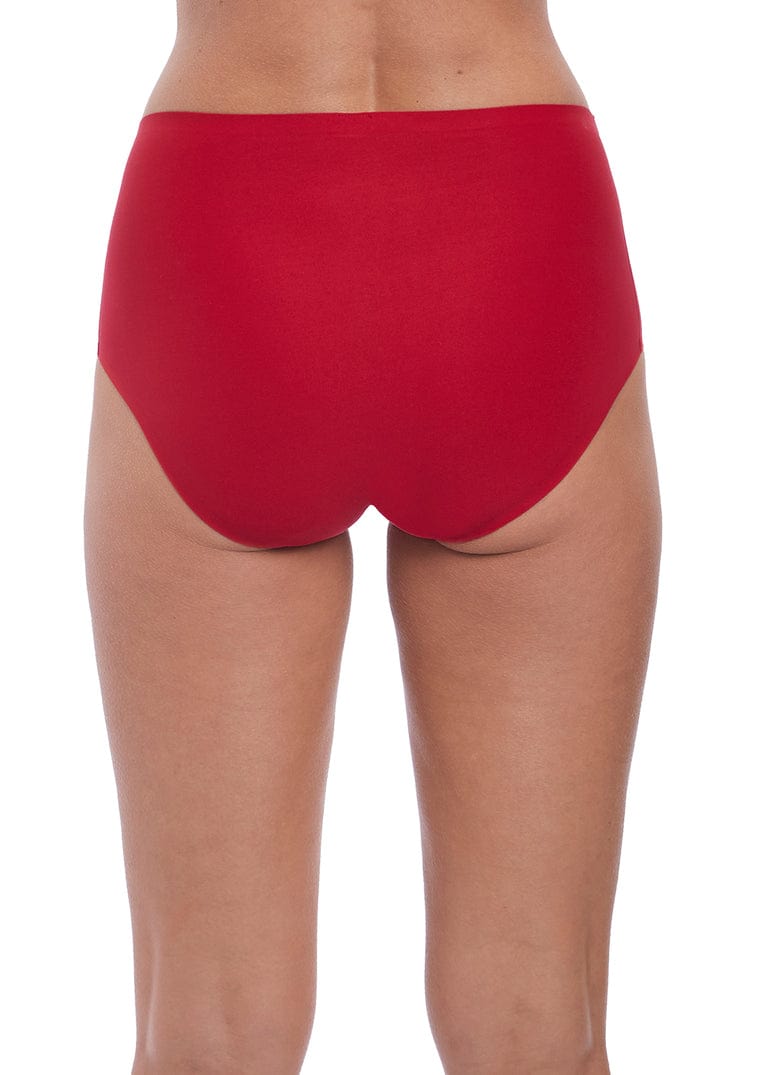 Fantasie Lingerie Smoothease Red Invisible Stretch Full Brief Back View | EnVie Lingerie