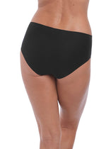 Fantasie Smoothease Black Invisible Stretch Brief Back View | EnVie Lingerie