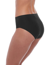 Fantasie Smoothease Black Invisible Stretch Brief Side View | EnVie Lingerie