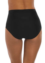 Fantasie Smoothease Black Invisible Stretch Full Brief Back View | EnVie Lingerie