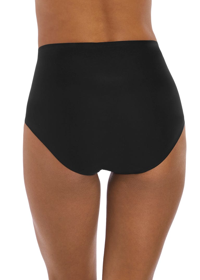 Fantasie Smoothease Black Invisible Stretch Full Brief Back View | EnVie Lingerie