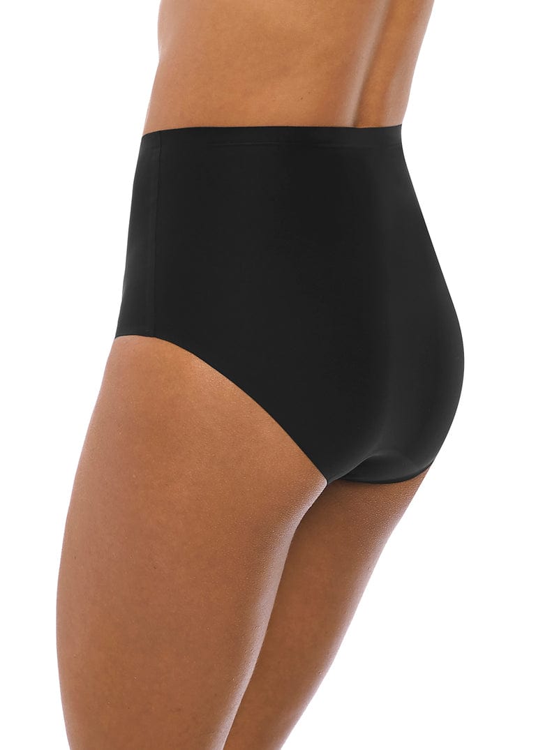 Fantasie  Smoothease Black Invisible Stretch Full Brief Side View | EnVie Lingerie