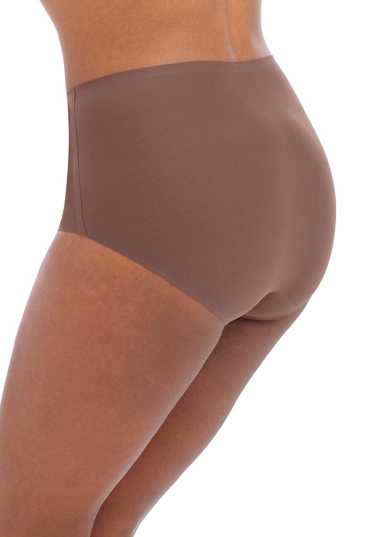 Fantasie Smoothease Coffee Roast Invisible Stretch Full Brief Side View | EnVie Lingerie
