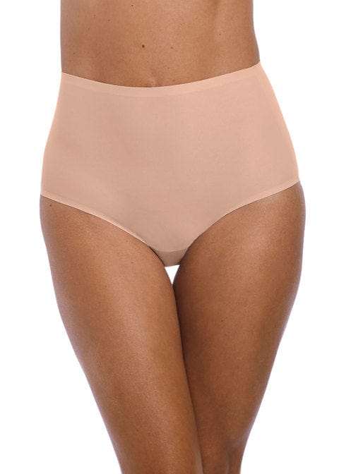 Fantasie Smoothease Natural Beige Invisible Stretch Full Brief Front | EnVie Lingerie