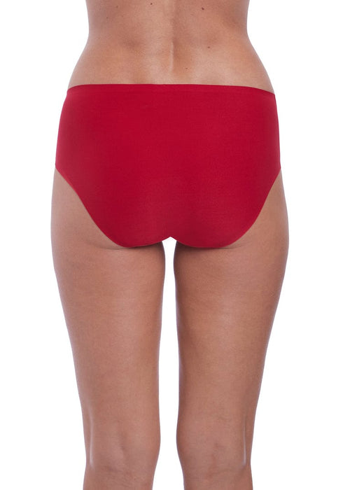 Fantasie Smoothease Red Invisible Stretch Brief Back View | EnVie Lingerie