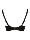 Freya deco Underwired Moulded Plunge T-Shirt Bra Black Back View | Envie Lingerie