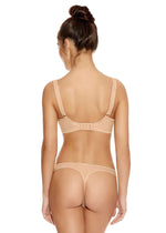 Freya Deco Underwired Moulded Plunge T-Shirt Bra Nude Back View | EnVie Lingerie