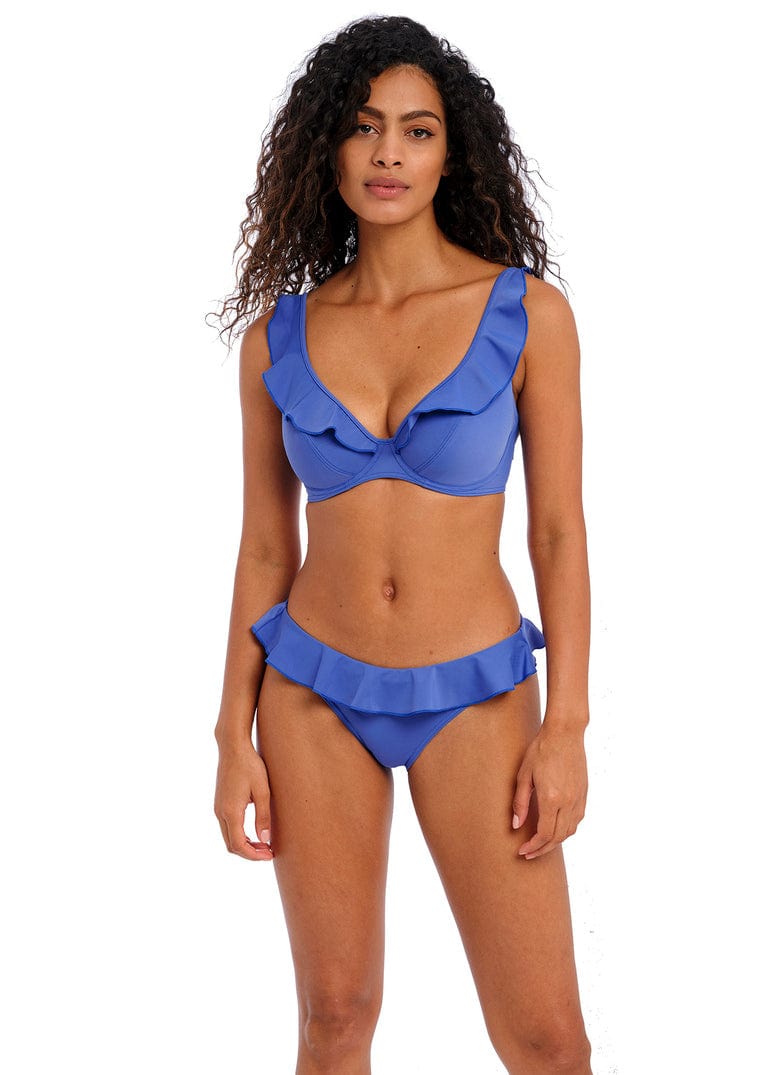 Freya Swim Jewel Cove Plain Azure Italini Bikini Brief Front