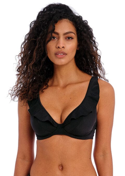 Freya Swim Jewel Cove Plain Black Underwired Bikini Top