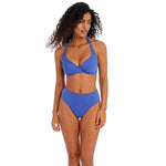 Freya Jewel Cove High Waist Bikini Brief Azure Plain 