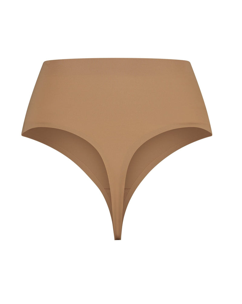 Bye Bra Thongs Light Brown / S Bye Bra Invisible Mid Waist Thong