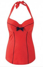 Panache Swimwear 32F / Red Panache Britt Halterneck Underwired Swimsuit