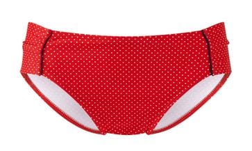 Panache Swimwear UK 16 / Red Polka Dot Panache Britt Gathered Bikini Pant