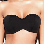 Panache Swimwear 30D / Black Panache Holly Bandeau Strapless Bikini Top