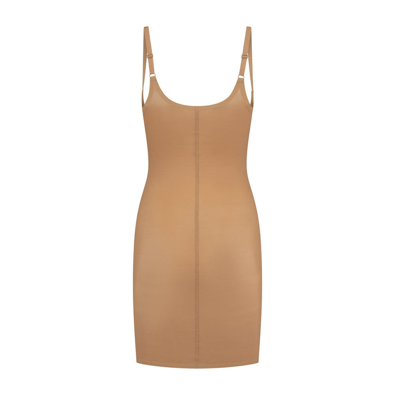 Bye Bra Shapewear Light Brown / S Bye Bra Powermesh Open Bust Dress