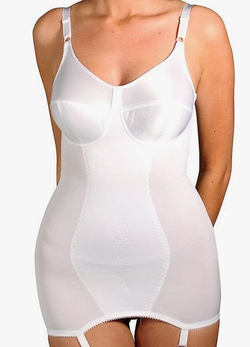 Silhouette Corselette White Close Up | EnVie Lingerie