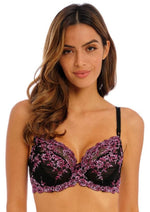 Wacoal Embrace Lace Multi-Underwired Bra (Black/Berry)