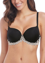 Wacoal Embrace Lace Contour Bra Black Front | EnVie Lingerie