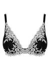 Wacoal Lingerie Embrace Lace Black Plunge Underwire Bra | EnVie Lingerie