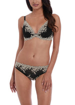 Wacoal Lingerie Embrace Lace Black Plunge Underwired Bra Set | EnVie Lingerie