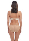 Wacoal Lingerie Embrace lace Naturally Nude Ivory Plunge Bra Back | EnVie Lingerie