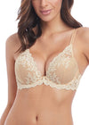 Wacoal Lingerie Embrace Lace Naturally Nude Ivory Plunge Bra | EnVie Lingerie