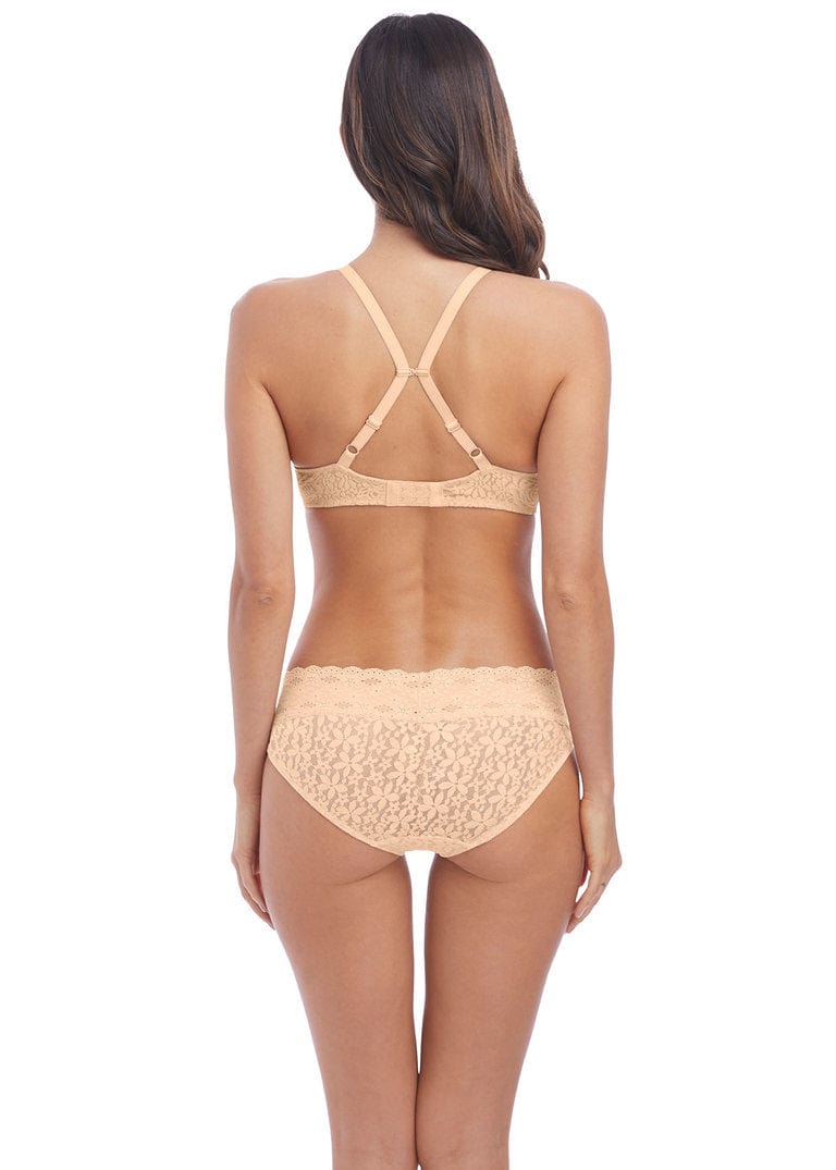 Wacoal Lingerie Halo Lace Nude Bikini Brief Back View | EnVie Lingerie