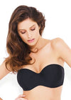 Panache Swimwear 30D / Black Panache Holly Bandeau Strapless Bikini Top