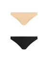 Bye Bra Thongs Beige & Black / S Bye Bra Invisible Brazilian