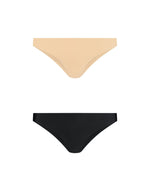 Bye Bra Thongs Beige & Black / S Bye Bra Invisible Brazilian