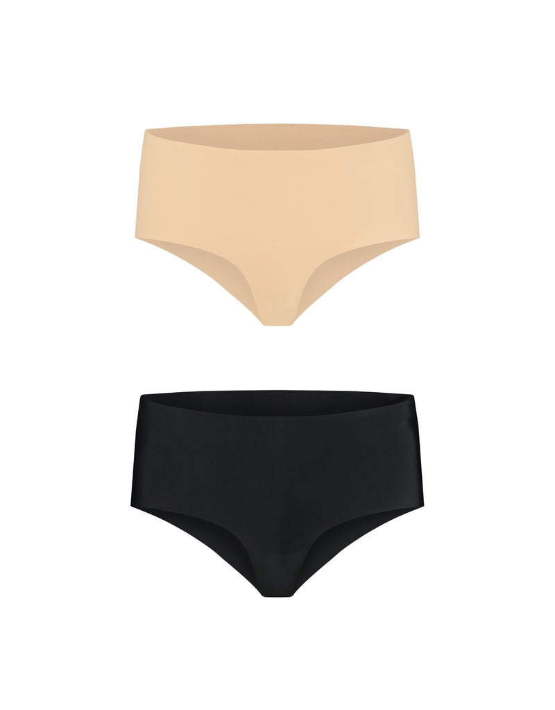 Bye Bra Briefs Shorts & Thongs Beige & Black / S Bye Bra Invisible High Brief