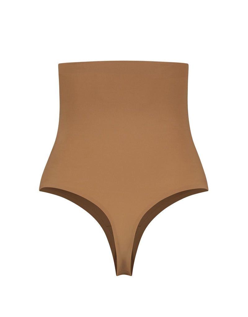 Bye Bra Thongs Light Brown / S Bye Bra Invisible High Waist Thong