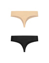 Bye Bra Thongs Beige & Black / S Bye Bra Invisible Thong