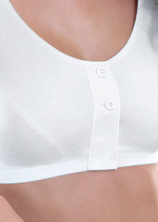 Anita Care Isra Wire Free Mastectomy Bra Front Fastening in White | EnVie Lingerie UK